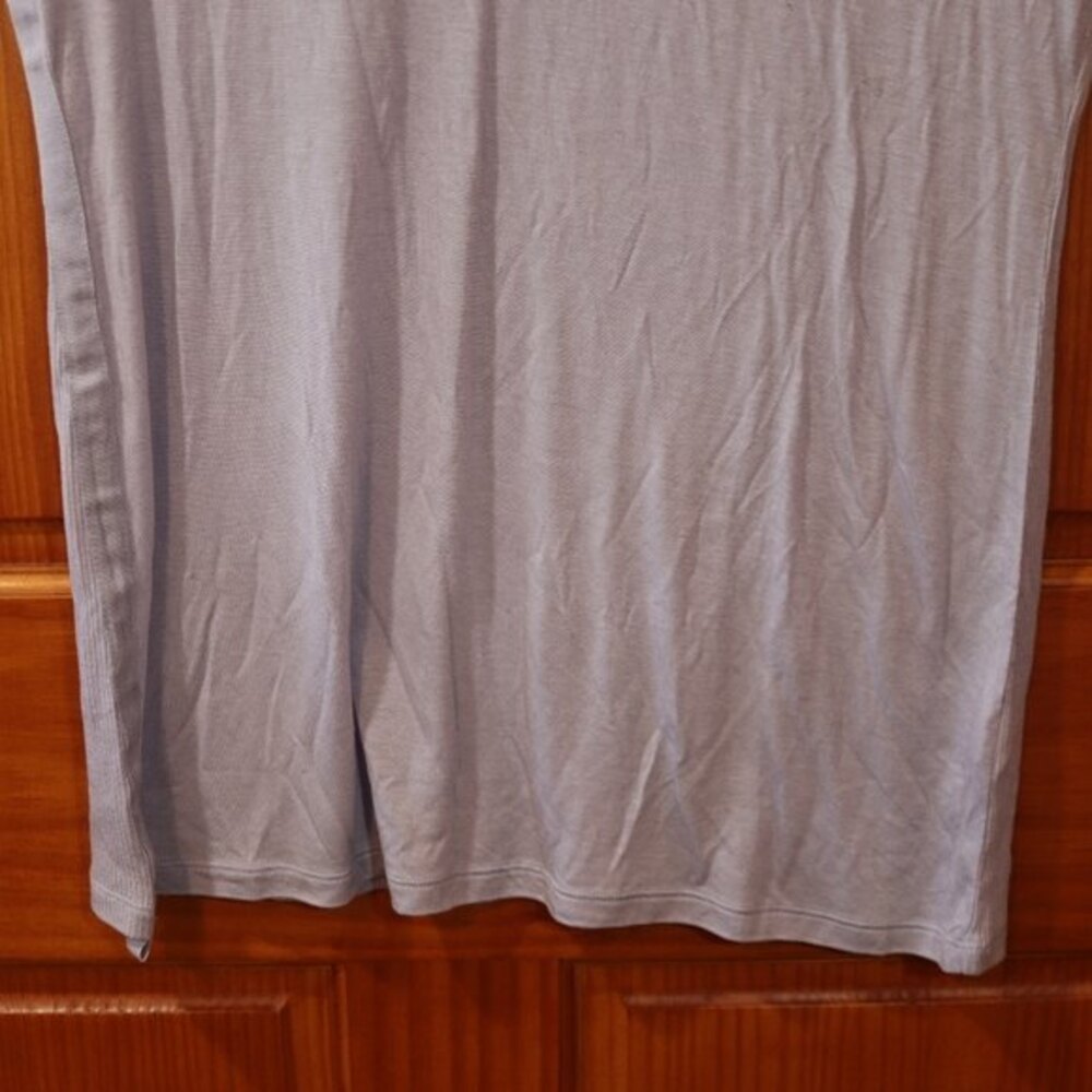 Banana Republic Heritage Lavender Pocket Ribbed Tshirt LG Lyocell - Picture 5 of 9